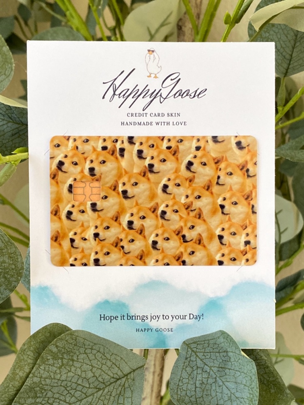 2/$16 Doge Pattern Credit Card Skin Bank Card Sticker Decal